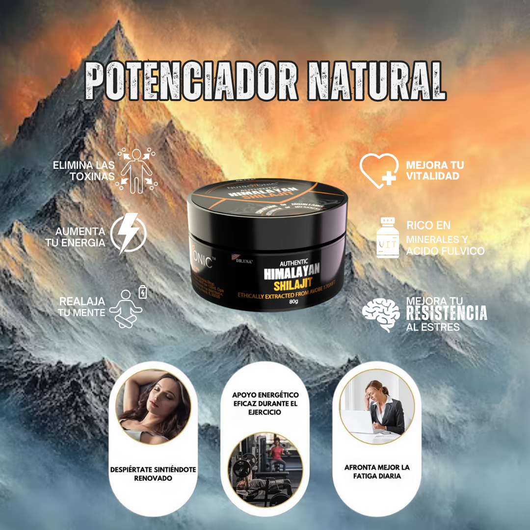 SHILAJIT ORIGINAL 100% PURO 💎 Energía Vital del Himalaya + ¡Envío Gratis! 🚚